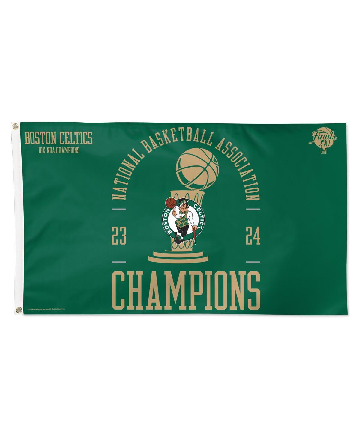 Wincraft Boston Celtics 18-time Nba Finals Champions 3' X 5' One-sided Deluxe Flag In No Color