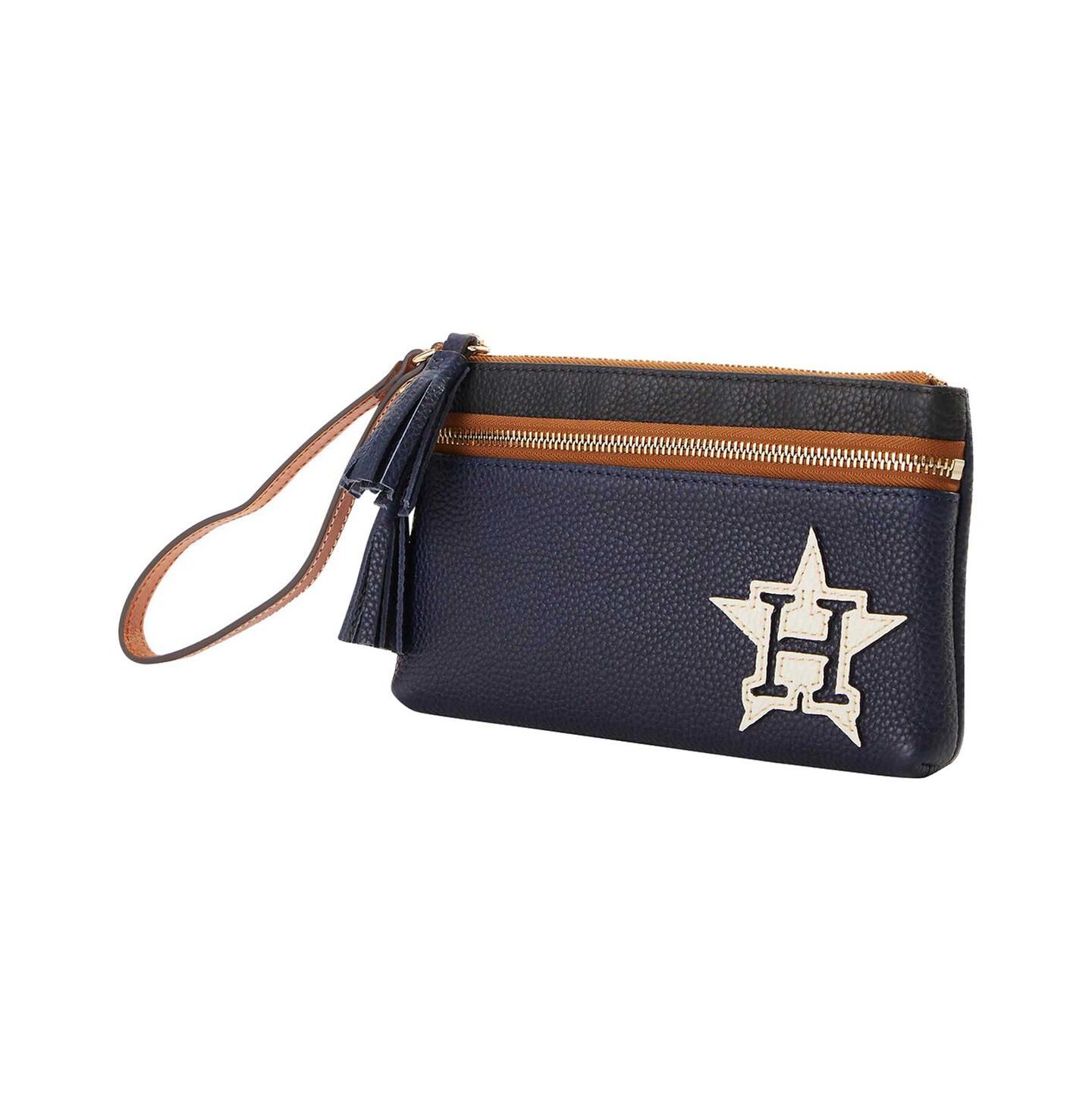 Женская сумка Dooney & Bourke Houston Astros Infield Double-Zip Wristlet — фото 1