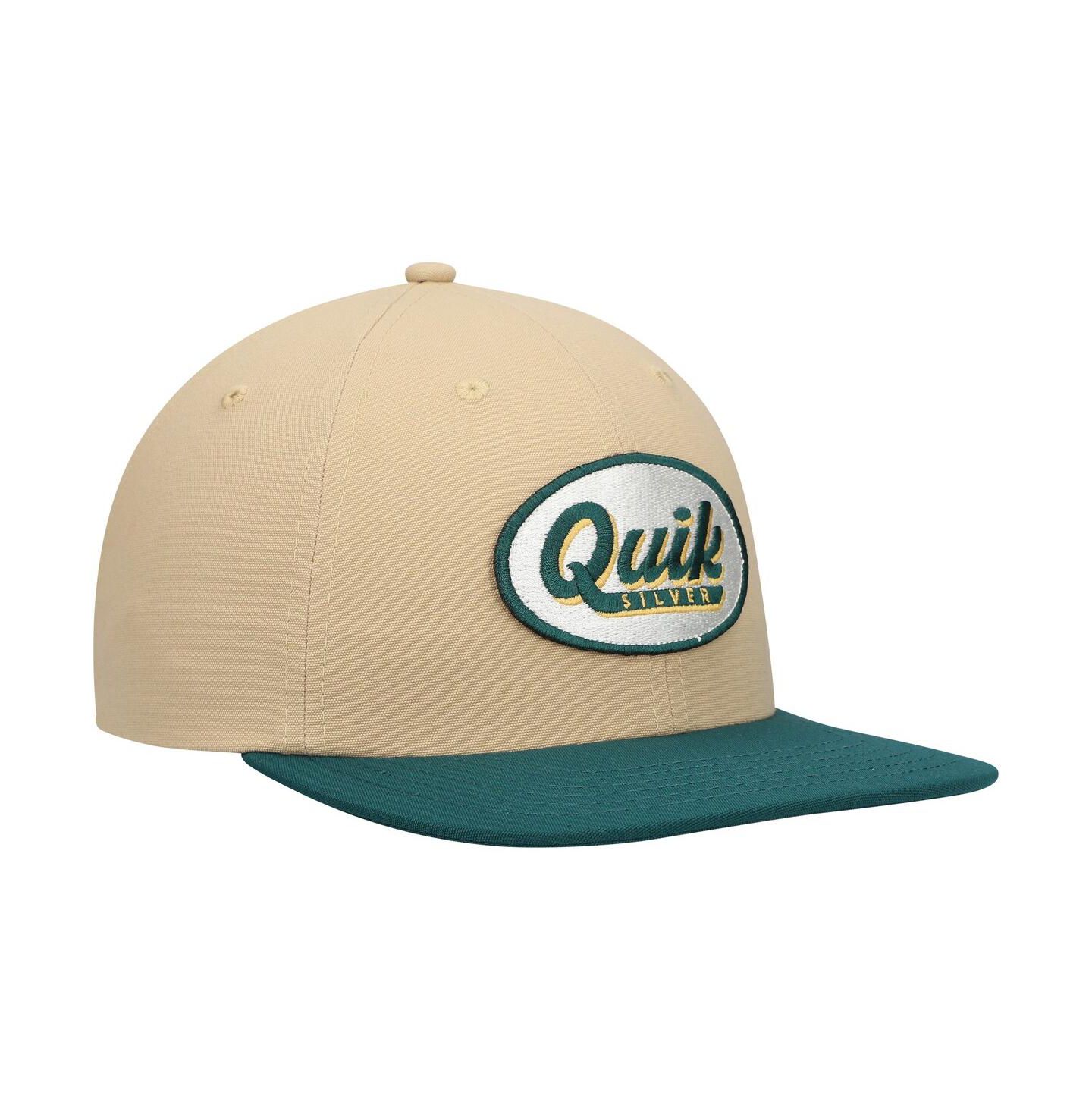 Мужская кепка Quiksilver Tan/Green Field Posture Adjustable Hat — фото 4