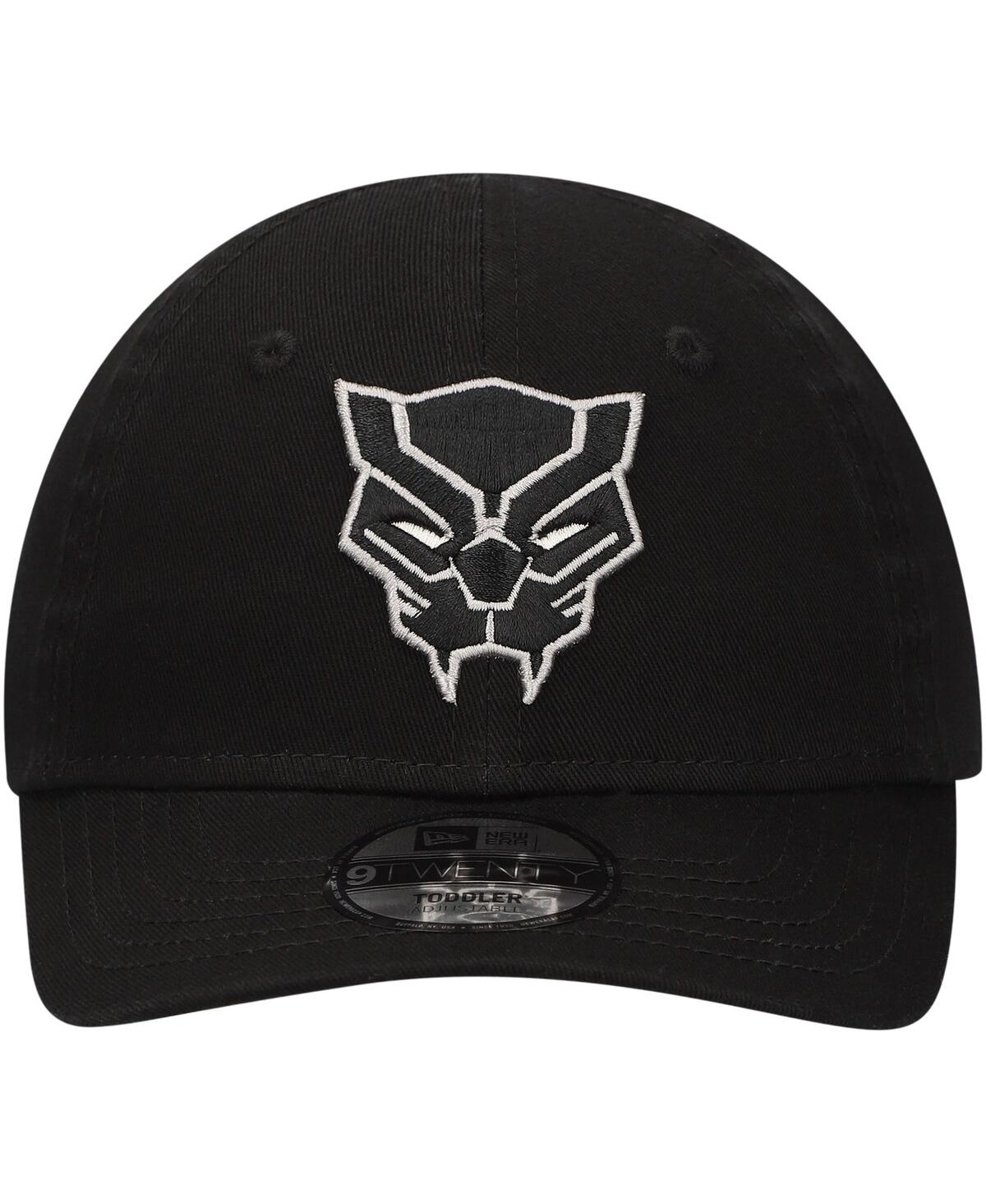 New Era Toddler Black Black Panther 9twenty Adjustable Hat In Black