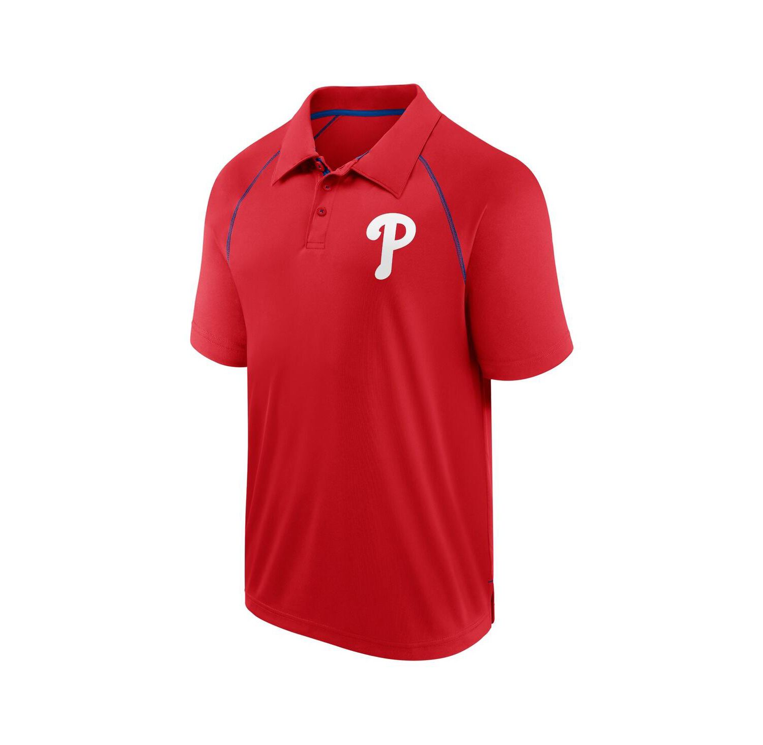 Men's Red Philadelphia Phillies Strong Alone Raglan Polo