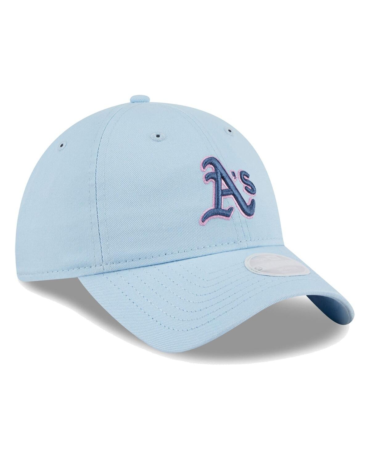 New Era Women's Oakland Athletics Multi9TWENTY Adjustable Hat - Light Blue