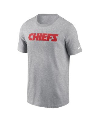 Men's Heather Gray Kansas City Chiefs Primetime Wordmark Essential T-Shirt