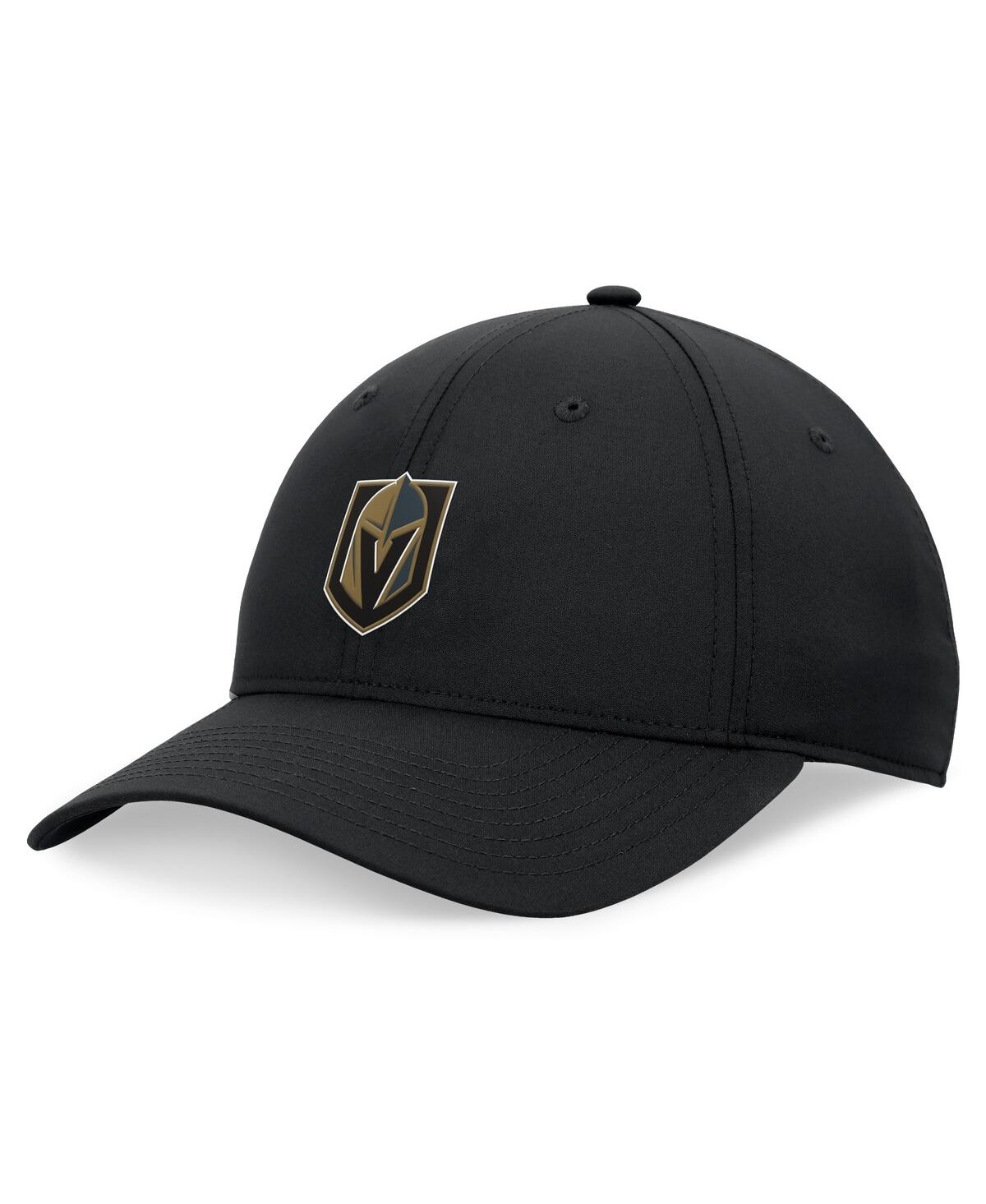Fanatics Men's Black Vegas Golden Knights Front Office Ripstop Adjustable Hat In Black