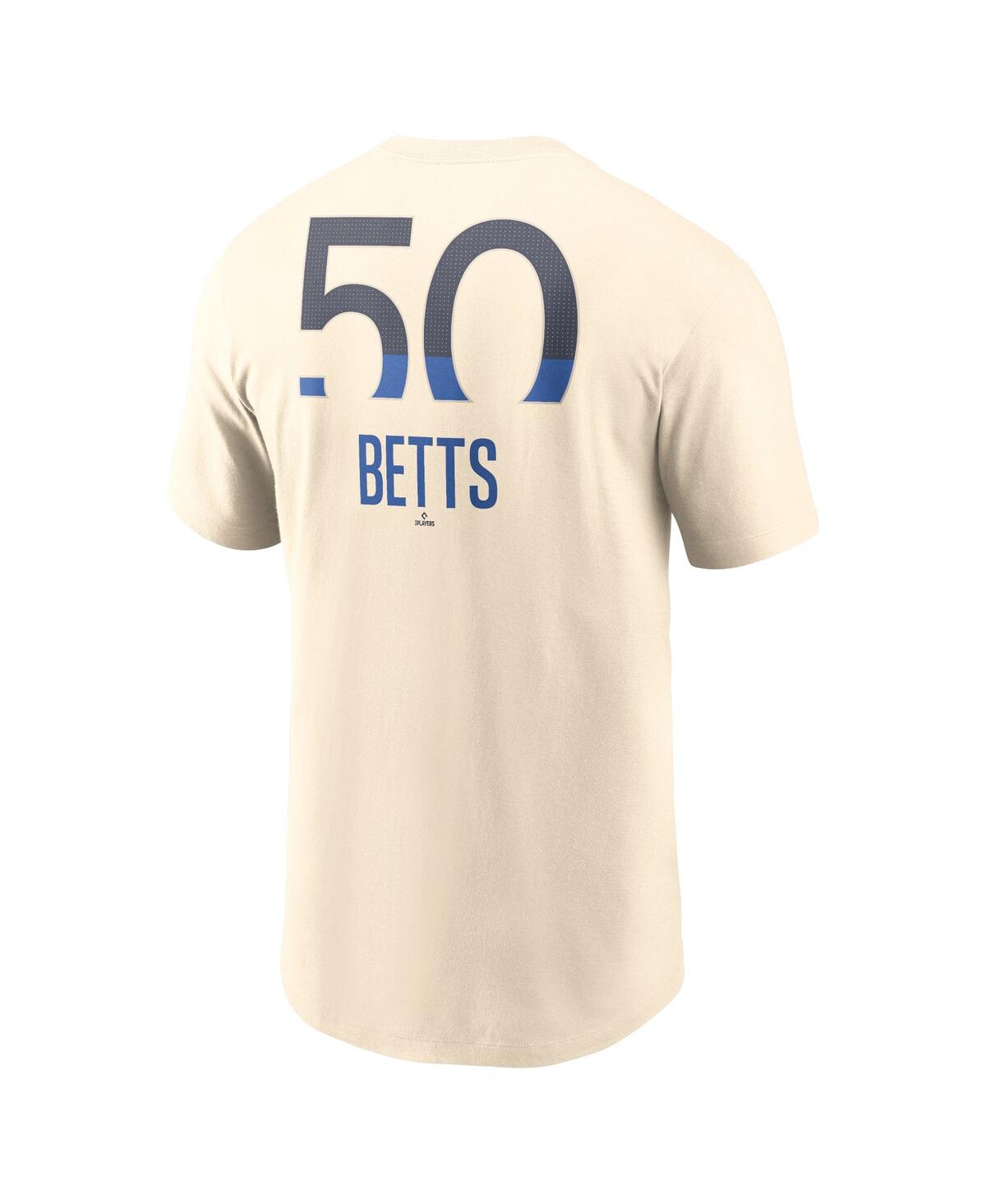Nike Men's Mookie BettsLos Angeles Dodgers 2024 City Connect Fuse Name Number T-Shirt - Cream