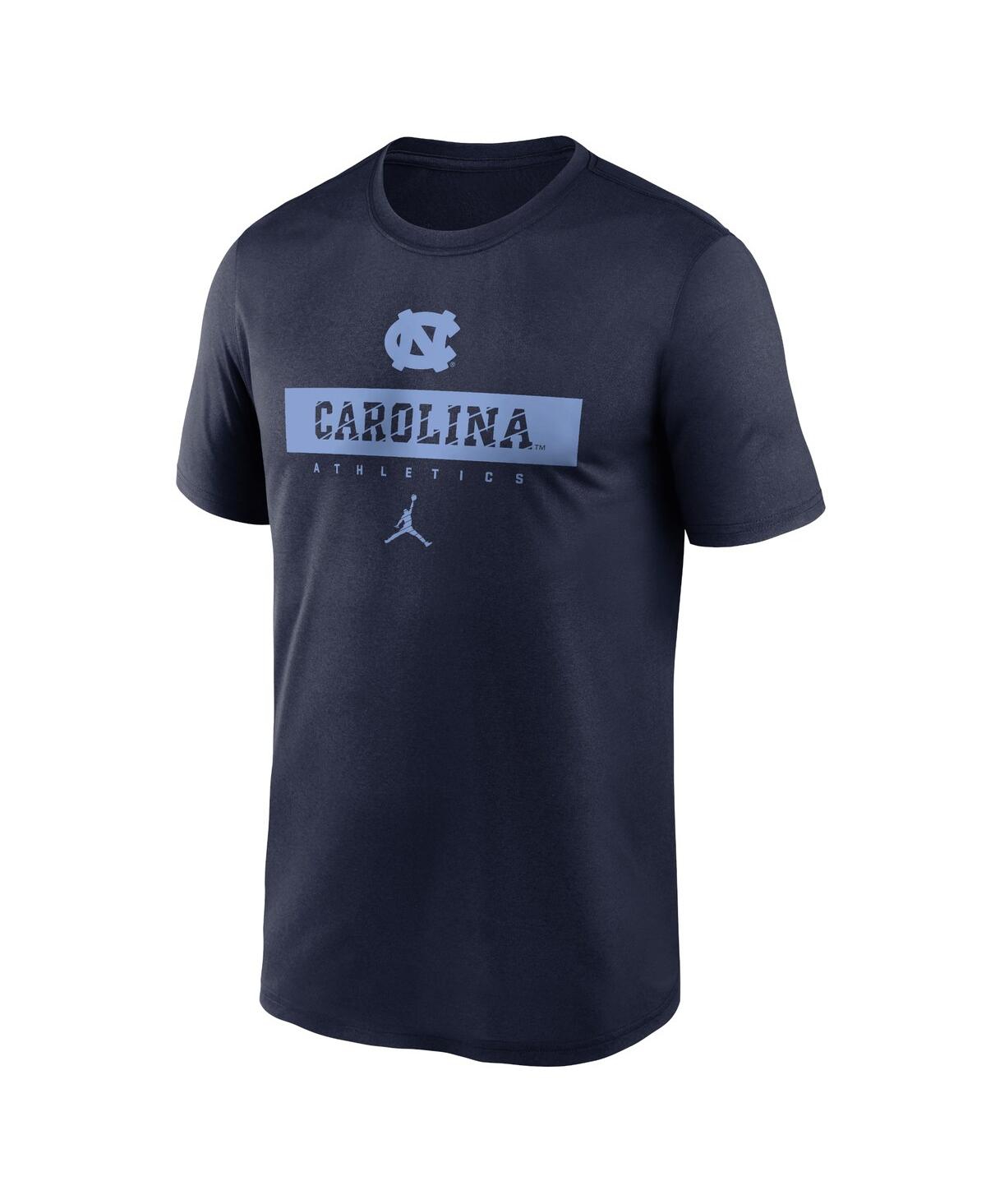 Jordan Men'sNorth Carolina Tar Heels 2024 Sideline Legend Performance T-Shirt - Navy