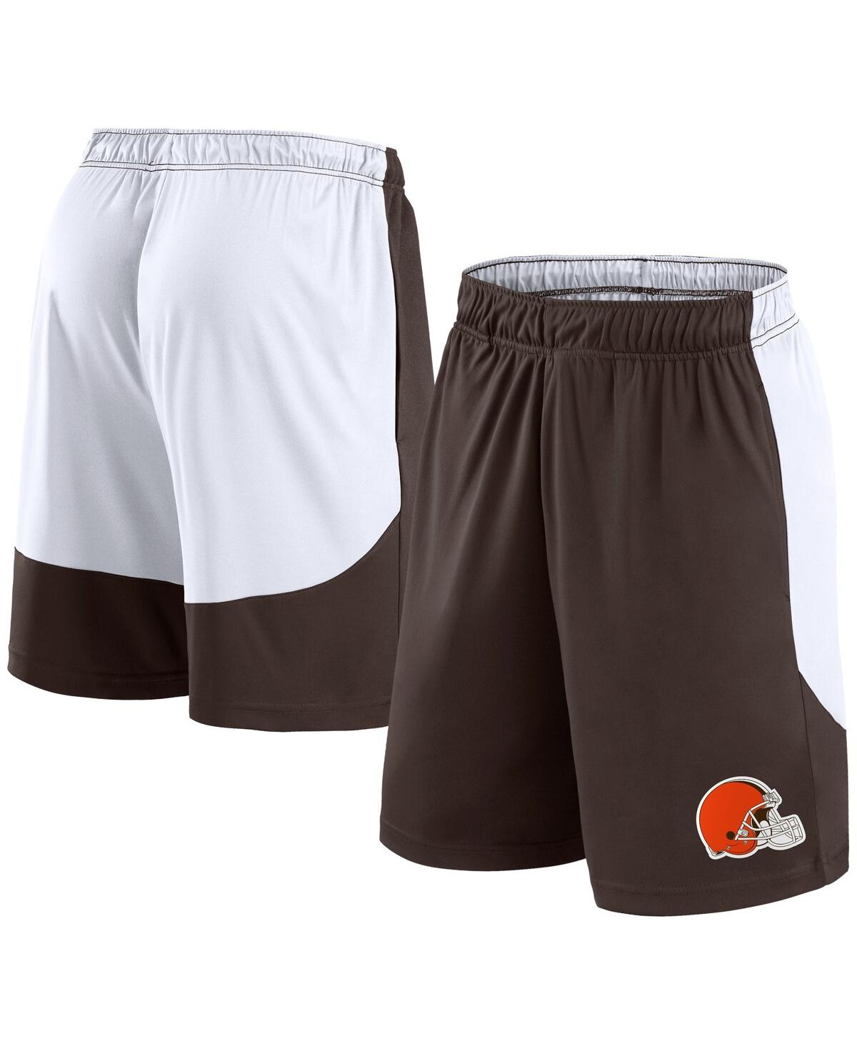 Fanatics Men's Brown/White Cleveland Browns Go Hard Shorts - Brown, White