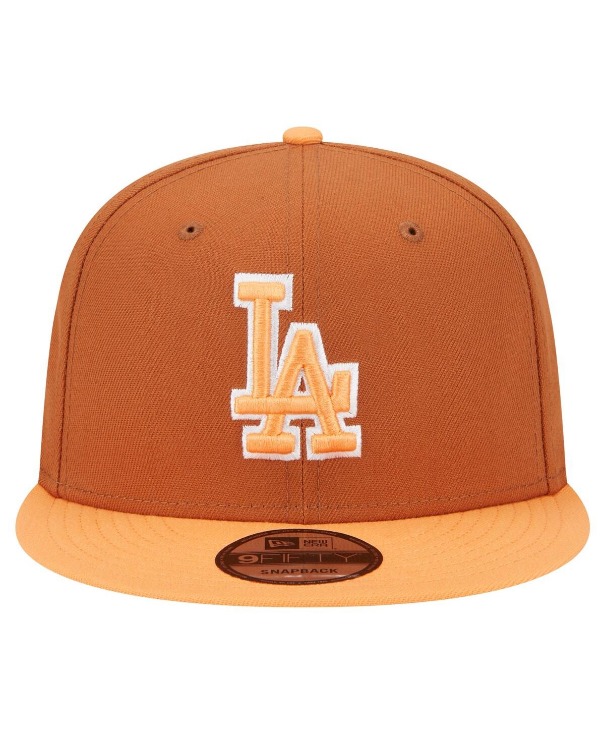 New Era Men's Brown Los Angeles Dodgers Spring Color Two-tone 9fifty Snapback Hat In Brown