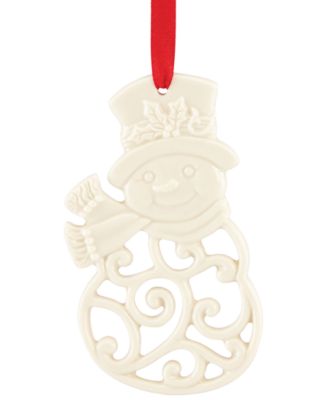 Lenox - Snowman Charm Ornament, Only at Macy's
