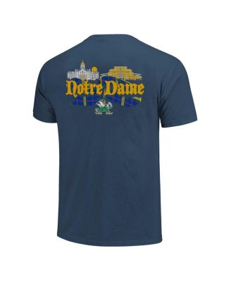 Men's and Women's Navy Notre Dame Fighting Irish Hyper Local Celtic Tartan Campus T-Shirt