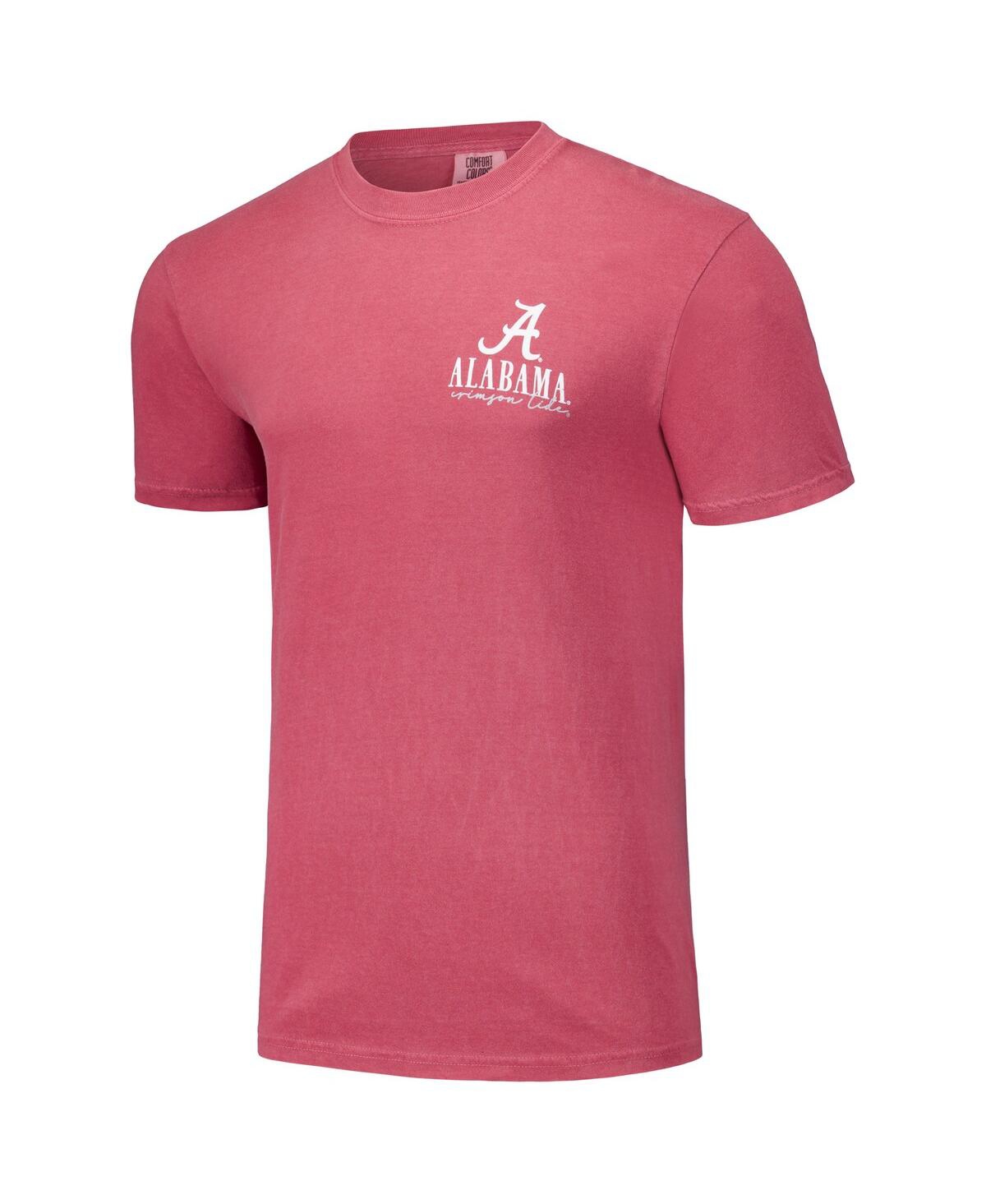 Image One Men's and Women'sAlabamaTide Hyper Local Campus Poster T-Shirt - Crimson