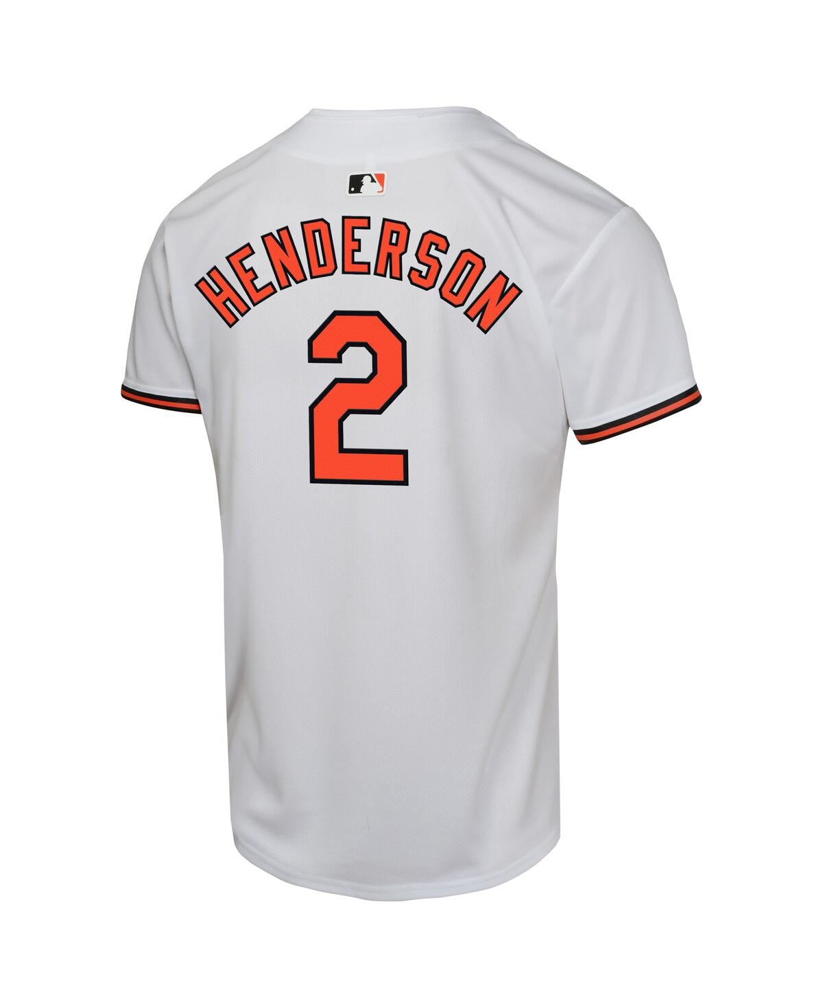 Nike Big Boys and Girls Gunnar HendersonBaltimore Orioles Home Game Player Jersey - White