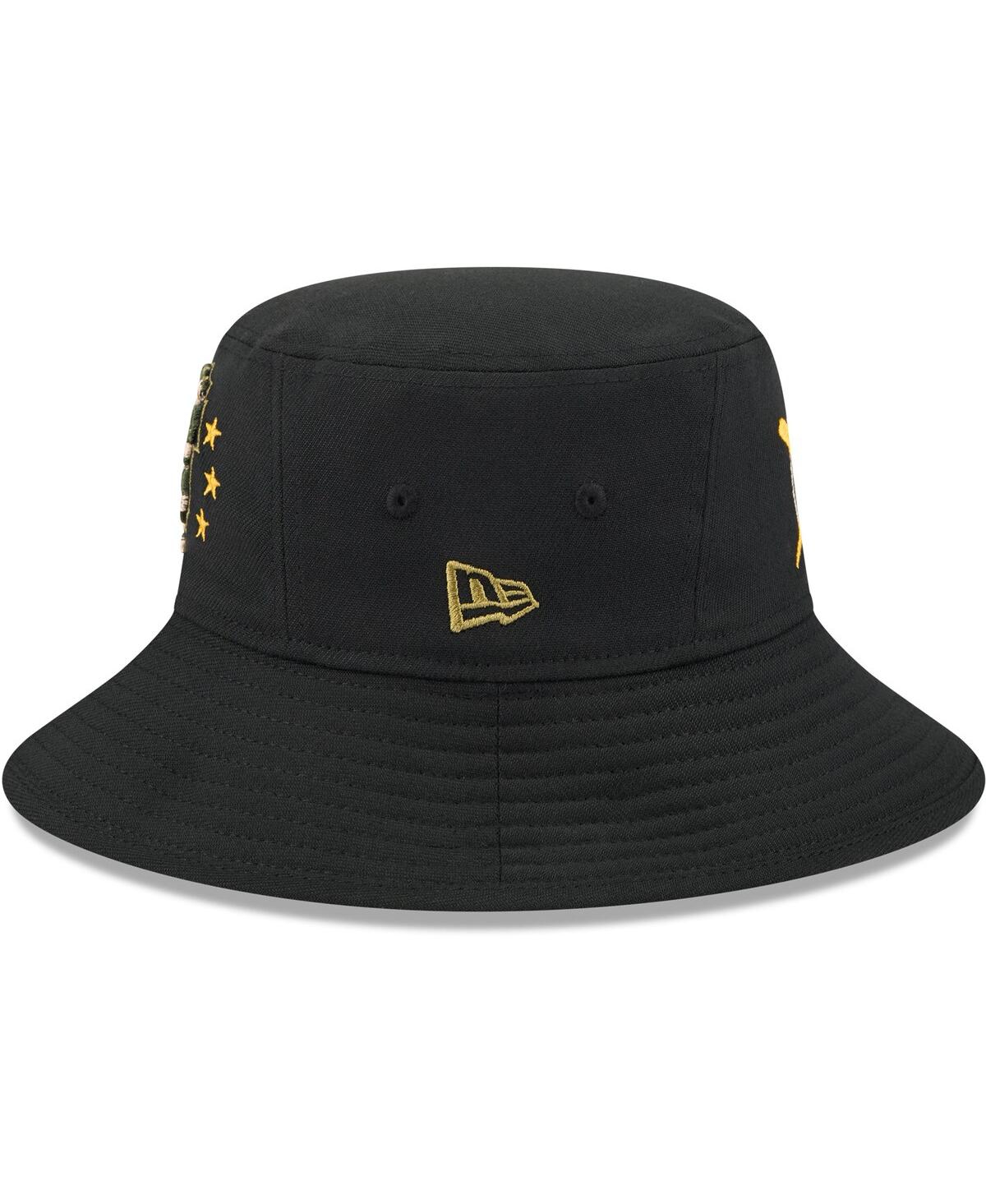 New Era Men's Black San Francisco Giants 2024 Armed Forces Day Bucket Hat In Black