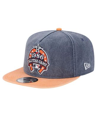 Men's Navy/Orange Houston Astros 1986 MLB All-Star Game Pigment Dye Golfer Snapback Hat