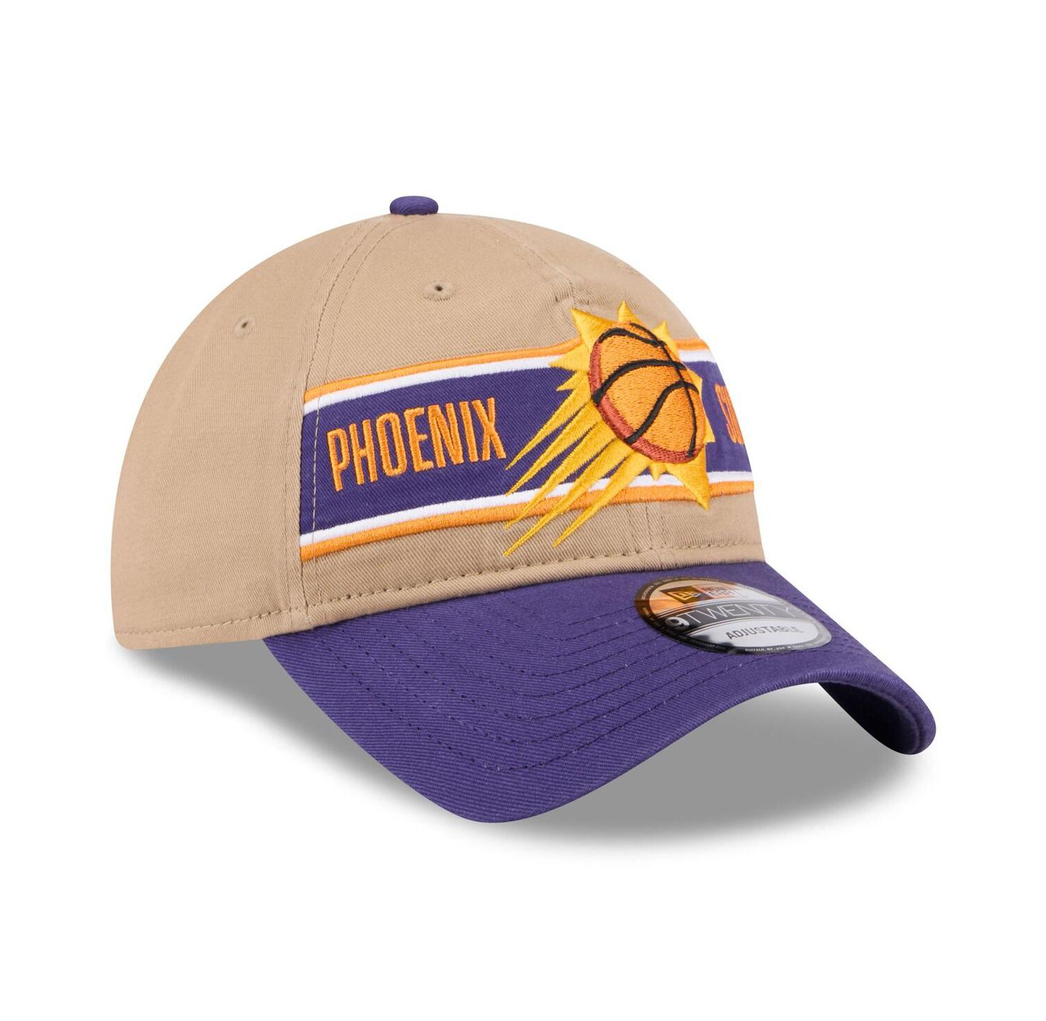 Men's Tan/Purple Phoenix Suns 2024 NBA Draft 9TWENTY Adjustable Hat