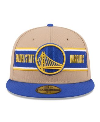 Men's Tan/Royal Golden State Warriors 2024 NBA Draft 59FIFTY Fitted Hat