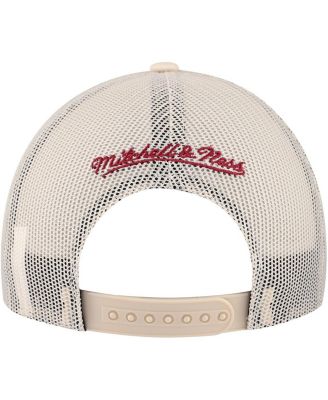 Men's Cream Colorado Avalanche Foam Front Trucker Adjustable Hat