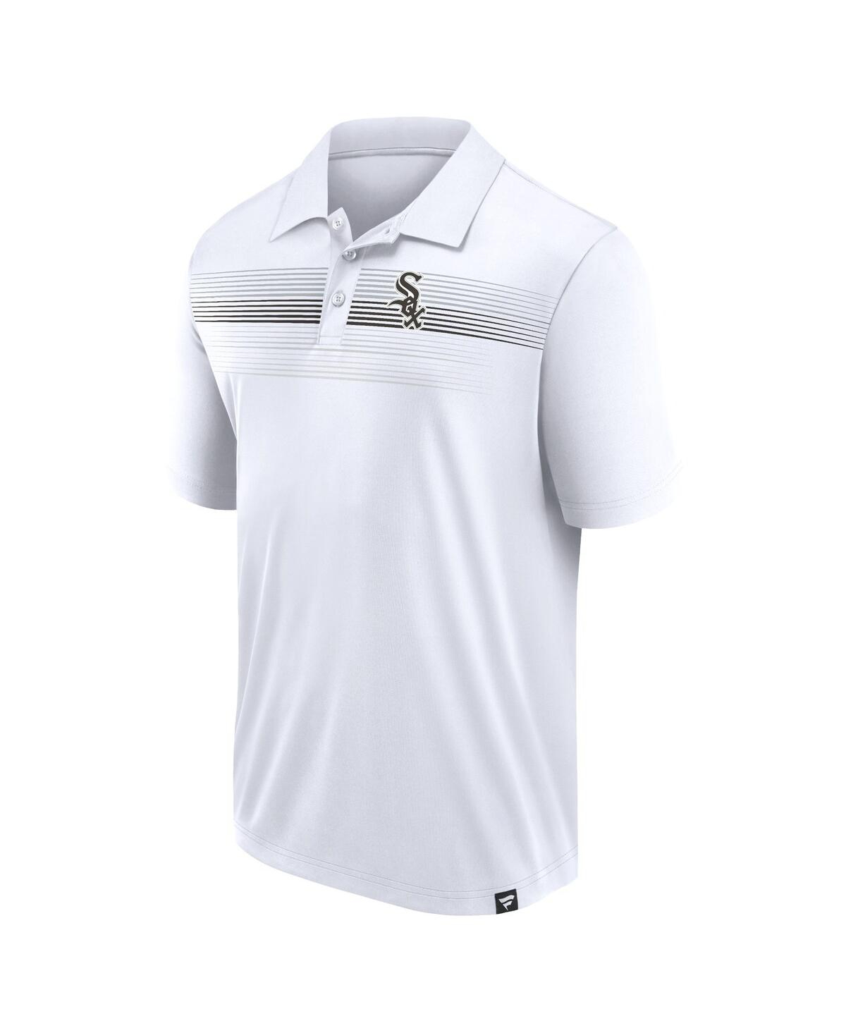 Fanatics Men'sChicagoSox Big Tall Victory For Us Interlock Polo Shirt - White, Black