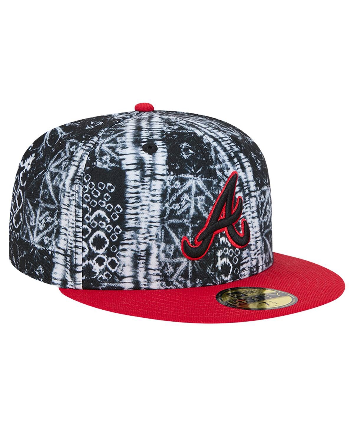 New Era Men'sAtlanta Braves Sands 59FIFTY Fitted Hat - Black