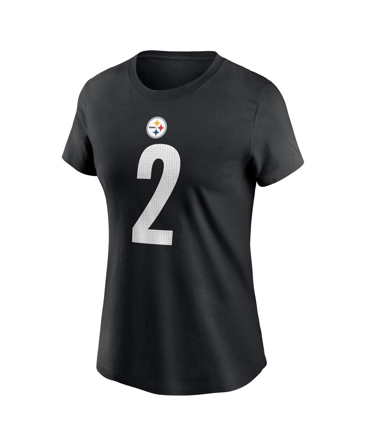 Nike Women's Justin FieldsPittsburgh Steelers Player Name Number T-Shirt - Black