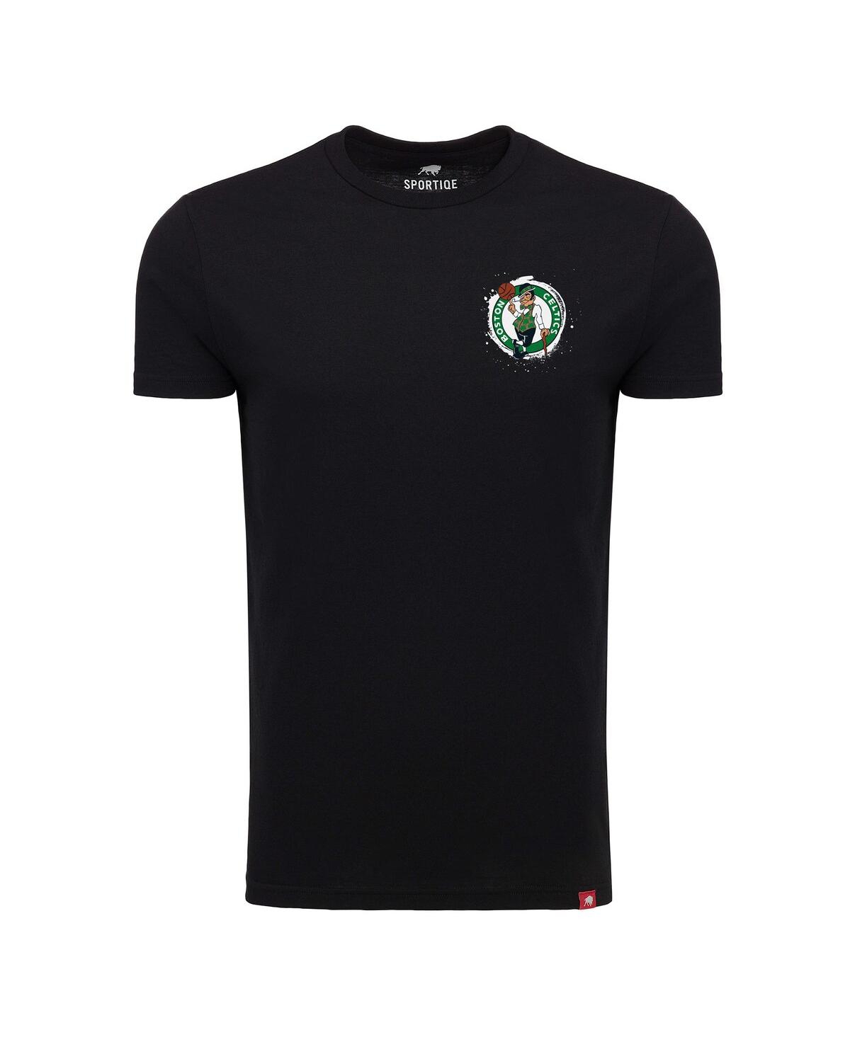 Sportiqe Men'sBoston Celtics 2024 Nba Finals Champions King of the Court Comfy Tri-Blend T-Shirt - Black