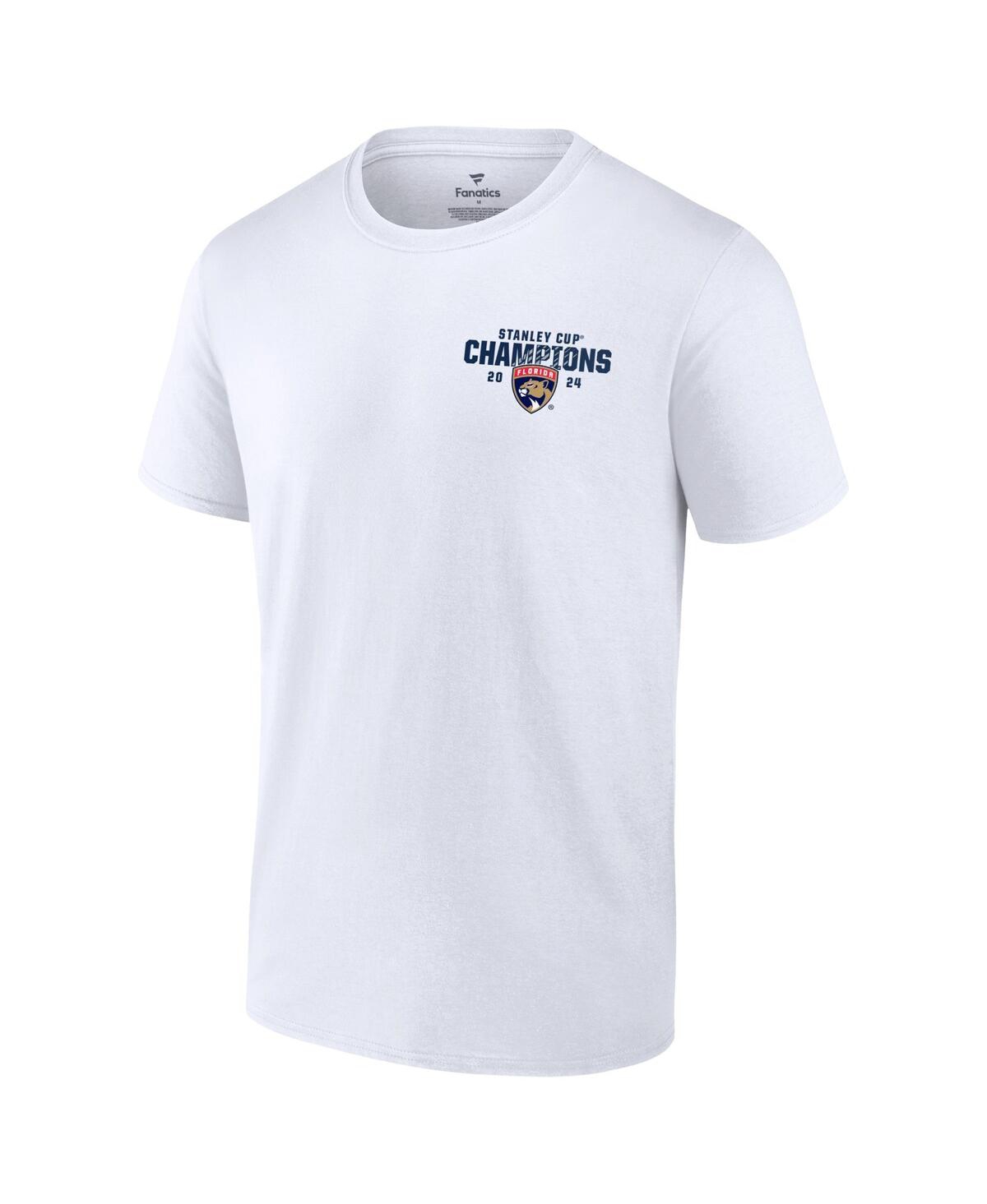 Fanatics Men'sFlorida Panthers 2024 Stanley Cup Champions Jersey Roster T-Shirt - White