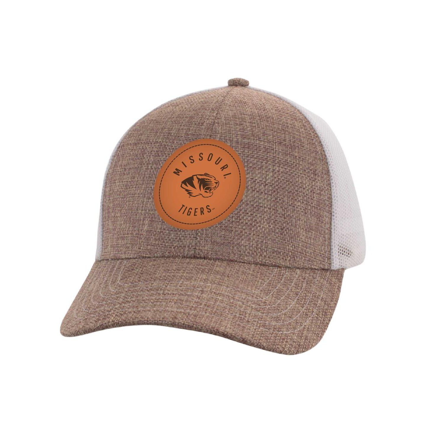 Мужская кепка Ahead Tan/White Missouri Tigers Pregame Adjustable Hat — фото 1