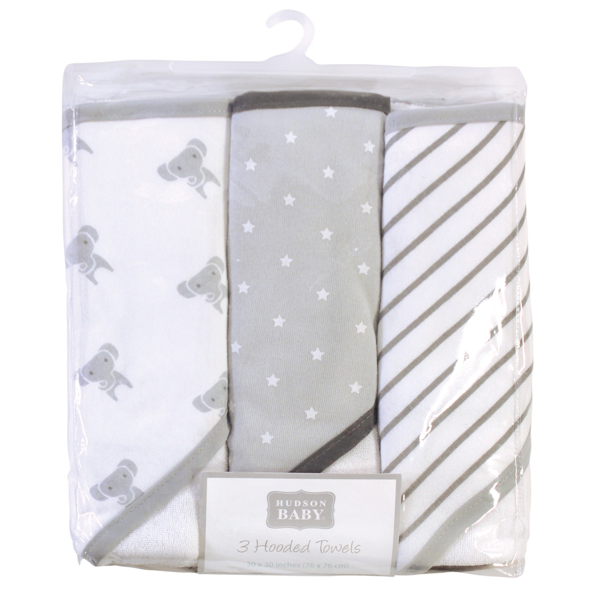 Hudson Baby Unisex Cozy Hooded Cotton-Blend Bath Wraps