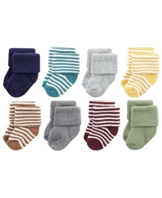 Baby Boys Hudson Cushioned Terry 8-Pair Sock Set