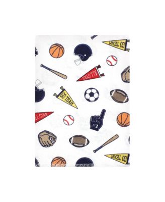 Boys 12 Pack Cotton-Poly Flannel Burp Cloths