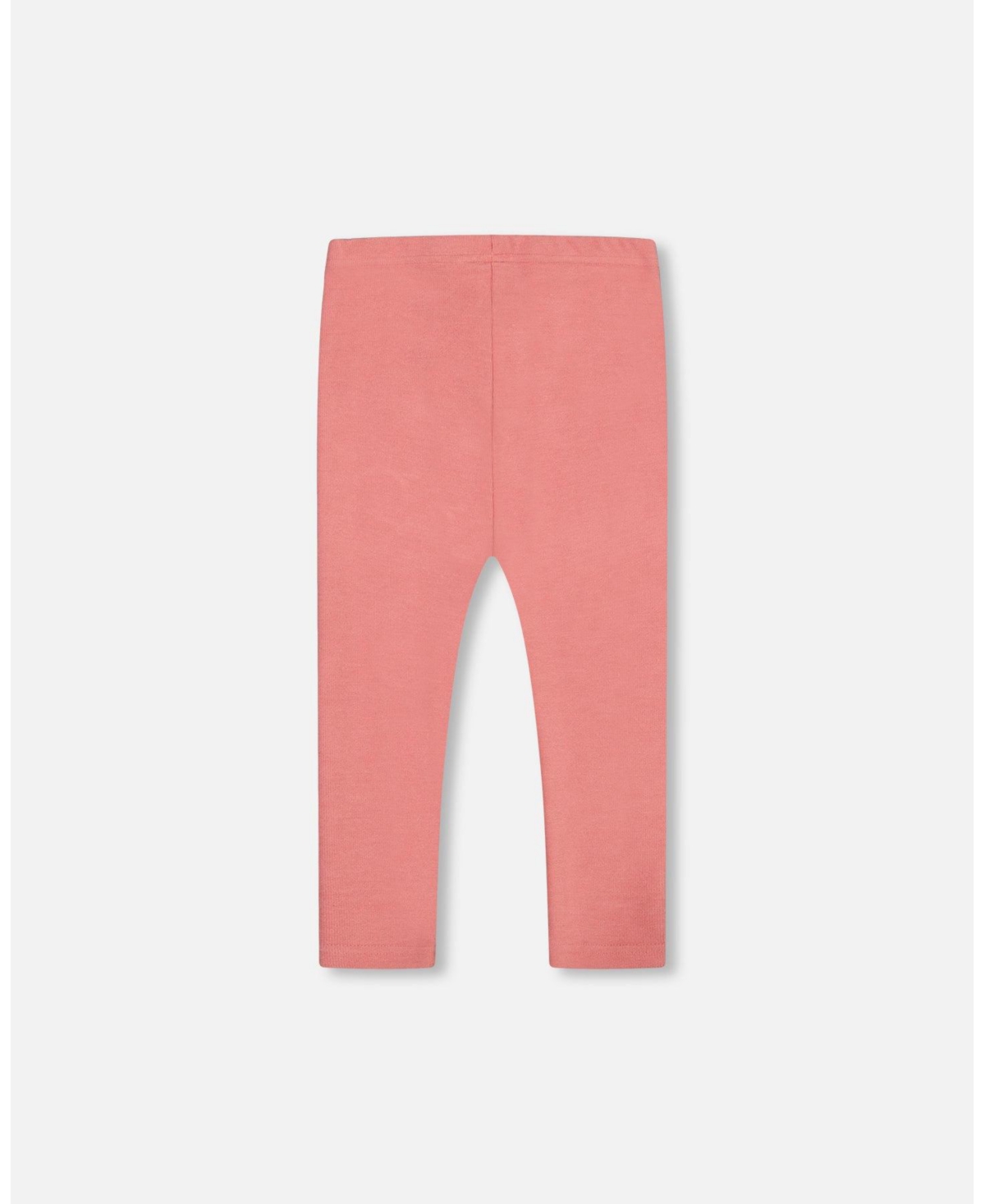 Deux par Deux Toddler Girls Super Soft Rib Leggings- Pink