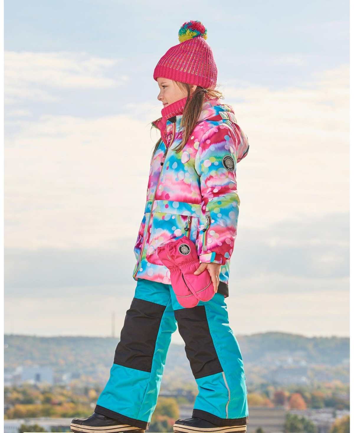 Deux par Deux Baby Girls Baby Solid Mittens Fuschia Pink