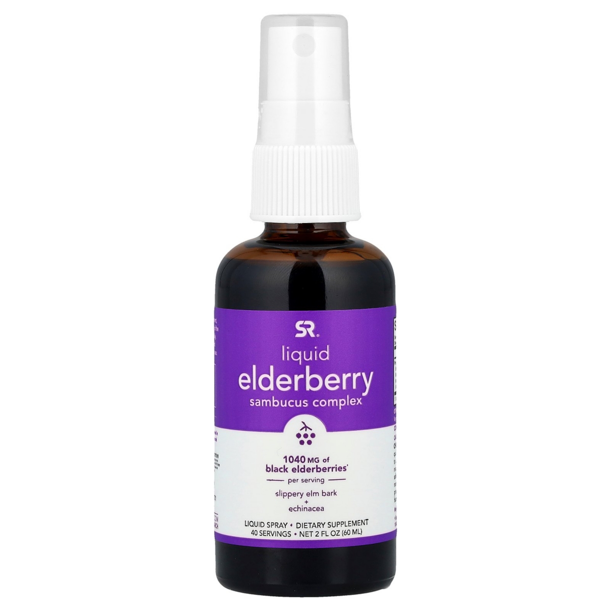 Liquid Elderberry Sambucus Complex Liquid Spray, 1,040 mg, 2 fl oz (60 ml)