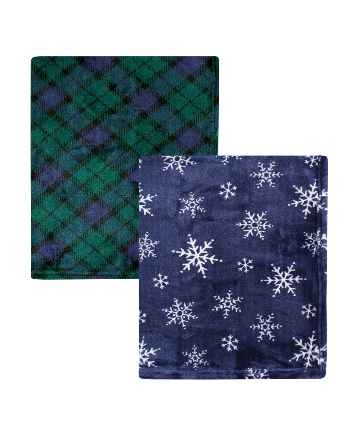 Hudson Baby Unisex Silky Plush and Coral Fleece Blanket