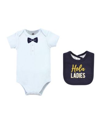 ' Cotton Essentials Set Sleep 'n Play Jumpsuit, Bodysuit, and Bandana Bib