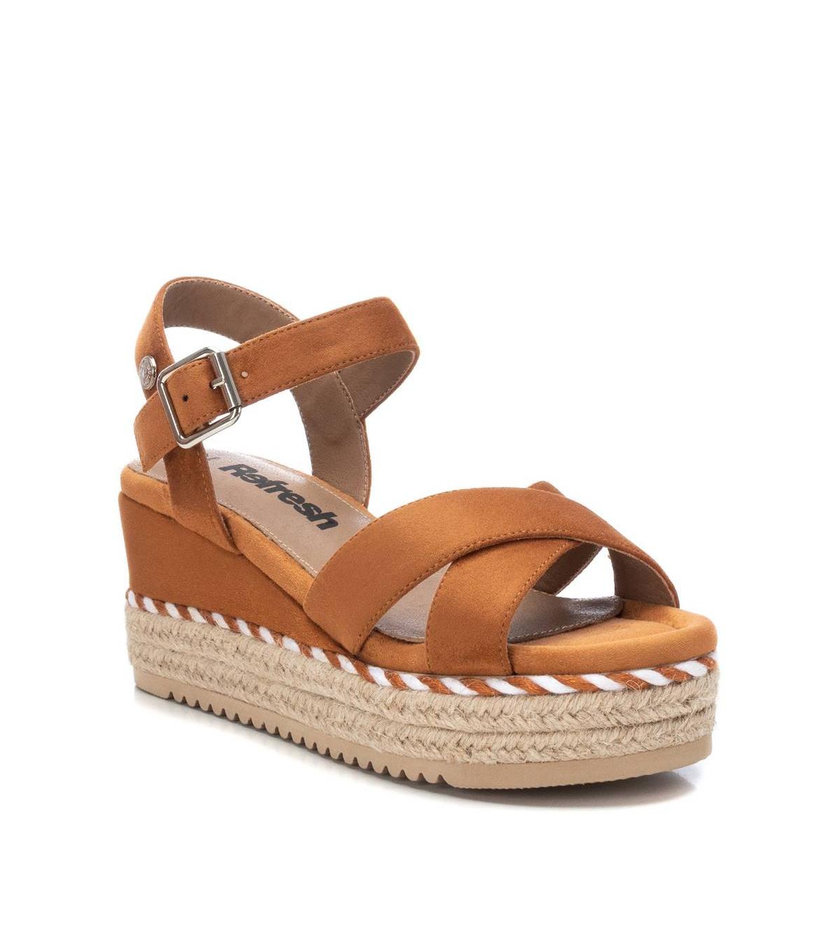 Xti Women's Soft Suede Wedge Sandals By