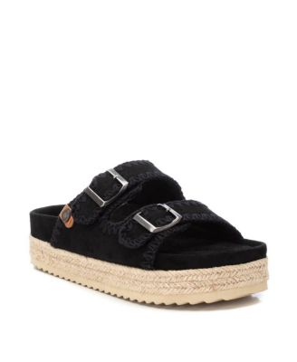 Women's Suede Flat Sandals By XTI