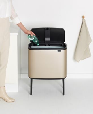 Bo Touch Top Trash Can, 9.5 Gallon