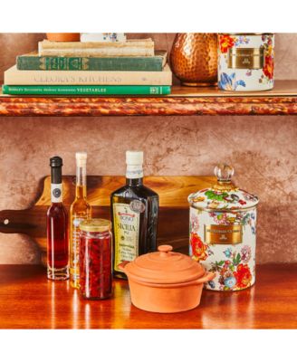 White Flower Market Medium Canister