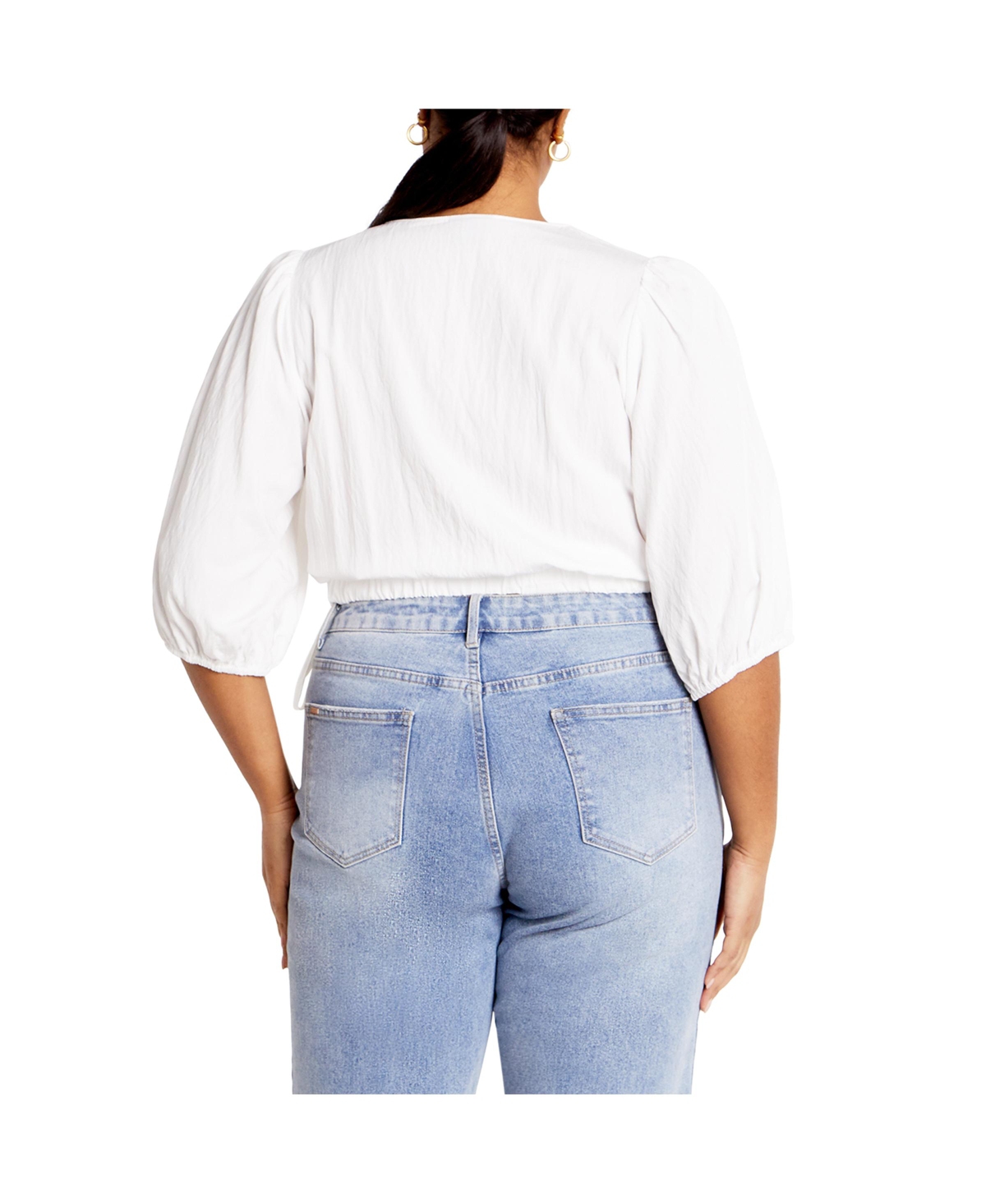 City Chic Plus Size Tie Kiki Top