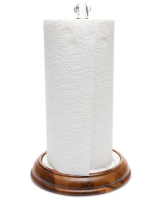 Sterling Check Wood Paper Towel Holder