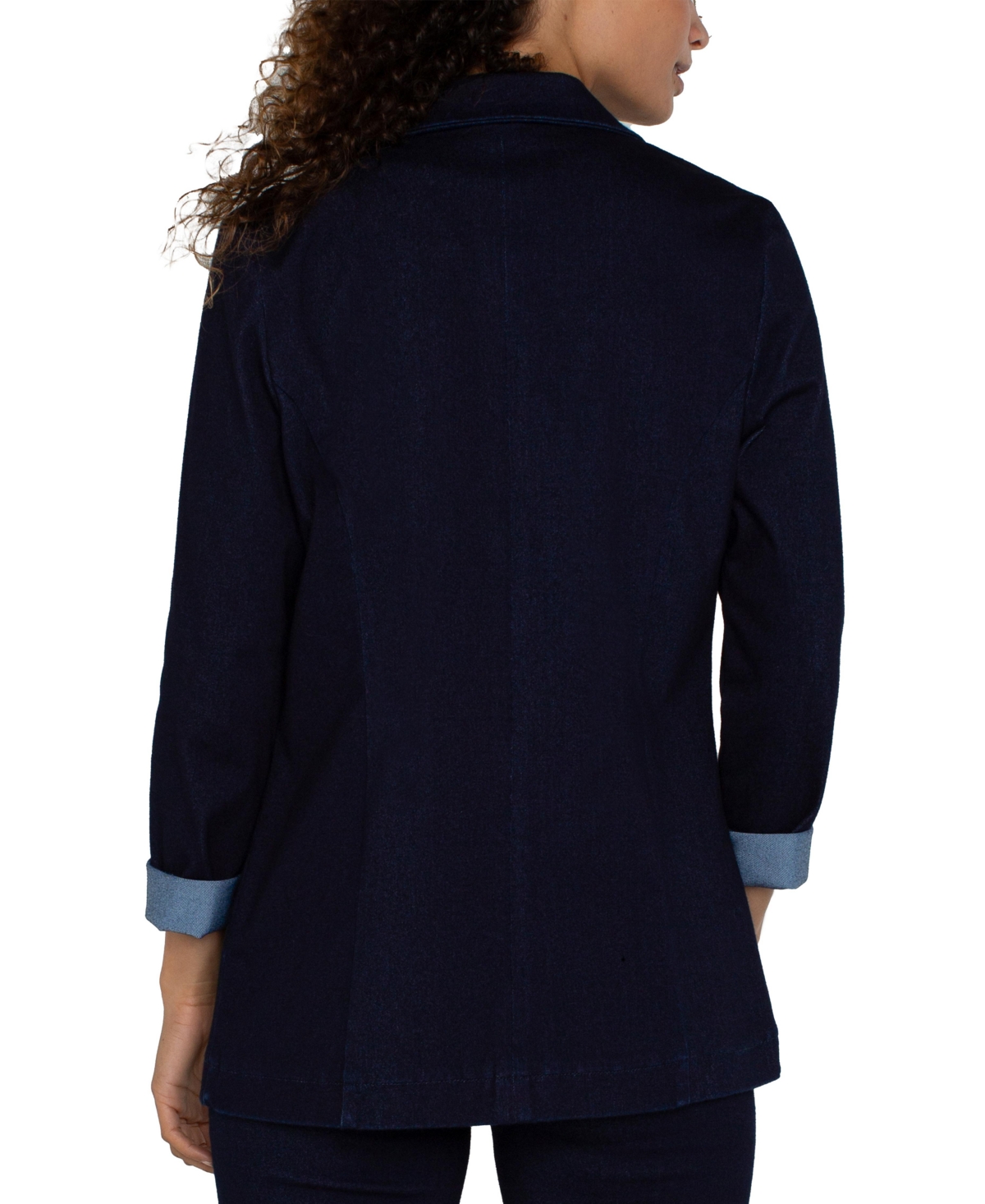 Liverpool Los Angeles Women's Denim Knit Boyfriend Blazer