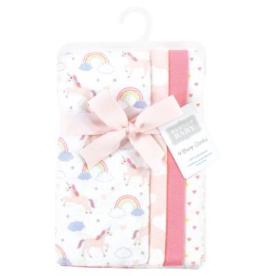 Gentle Cotton-Blend Flannel Burp Cloths Value Set