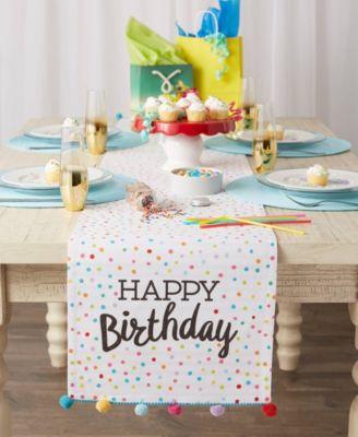 Embellished Reversible Table Runner, 14"x72"