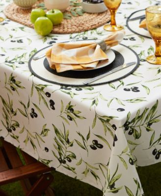 Print Outdoor Tablecloth, 60 Round