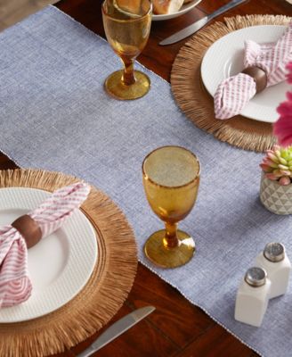 Design Imports Fine Ribbed Table Runner 13x72 inches