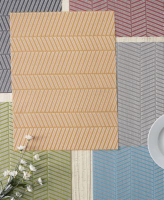 Textured Twill Weave Placemat Set of 6