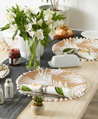 Fern Print Round Placemat Set of 6