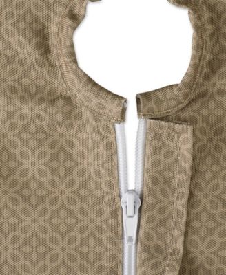 Lattice Print Outdoor Tablecloth with Zipper,  60"x84 "