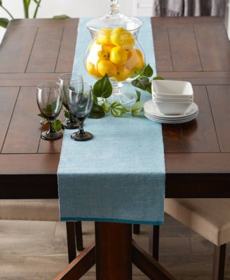 Design Imports Fine Ribbed Table Runner 13x72 inches